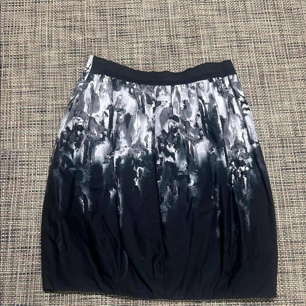 Marni Black and Gray A-Line Skirt